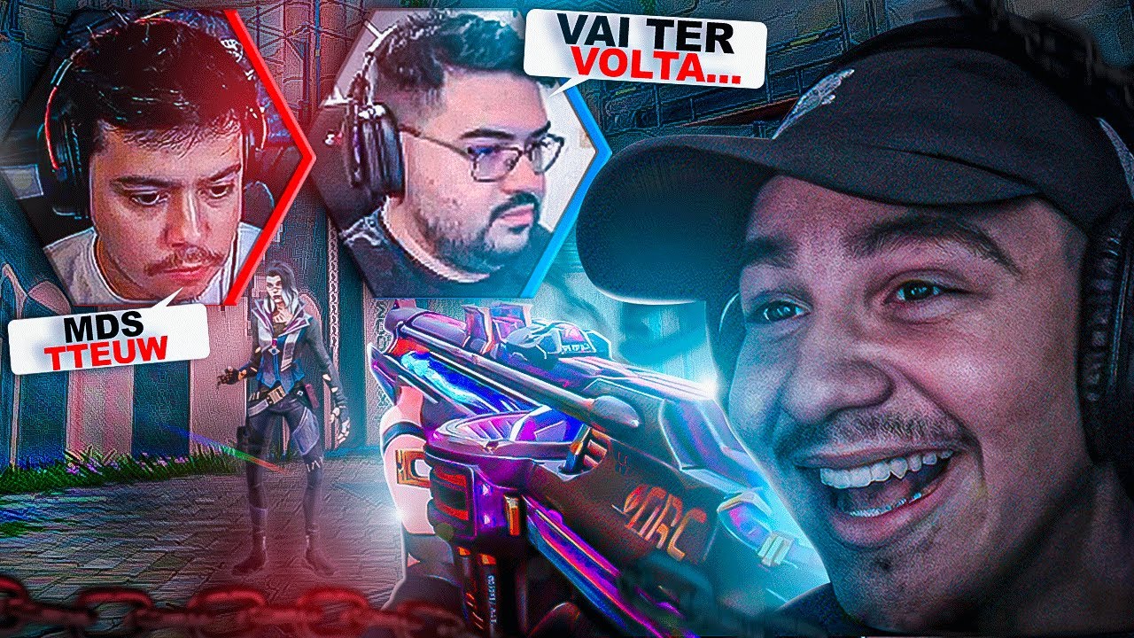 LEVEI os STREAMERS na FACA no MAPA NOVO! 🤣 *TILTARAM*