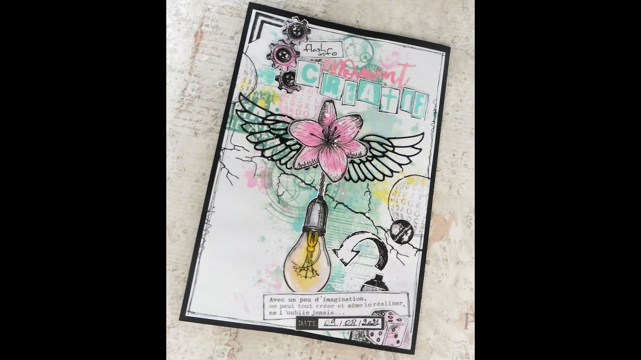 Tuto art journal en graffiti girl par lescrapdeval