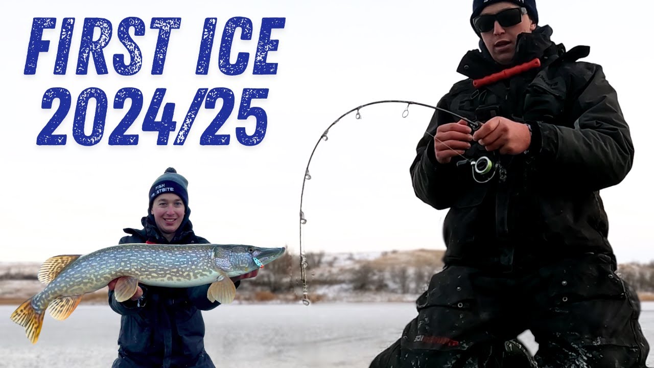 FIRST ICE 2024/25!! | Early Ice Walleye and Pike Fishing