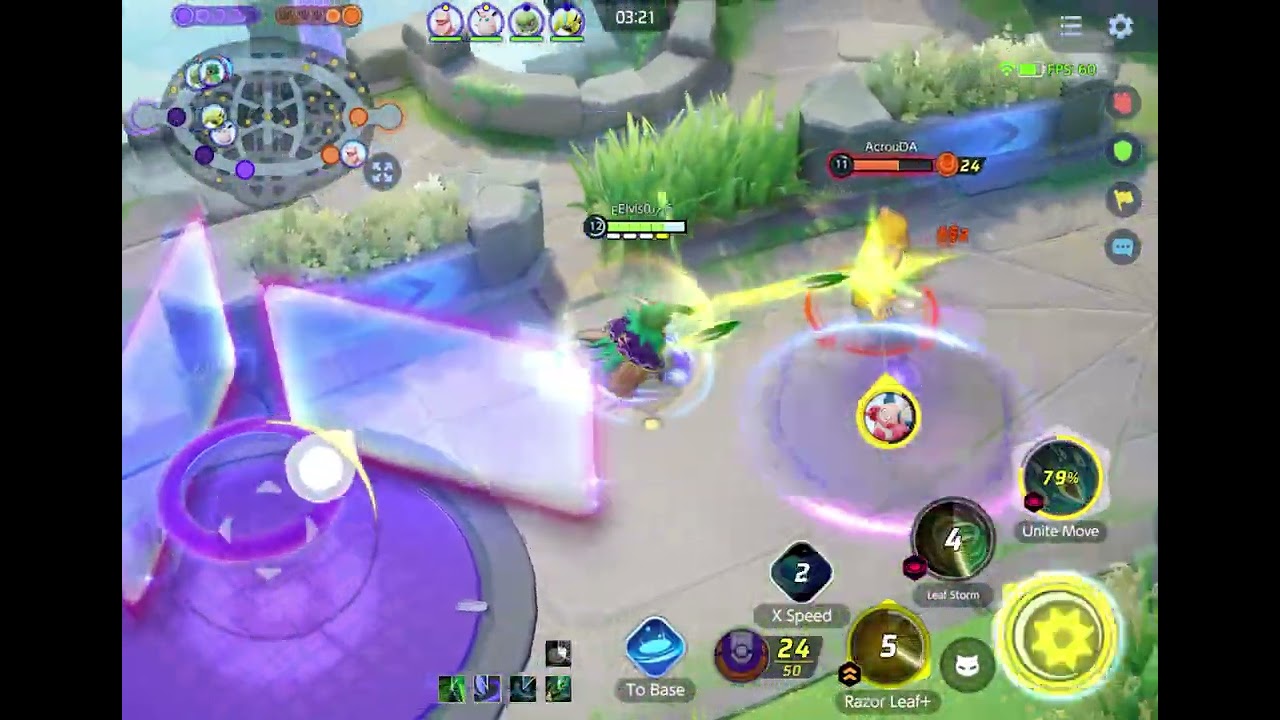 Decidueye machine gunning enemy with razor leaf