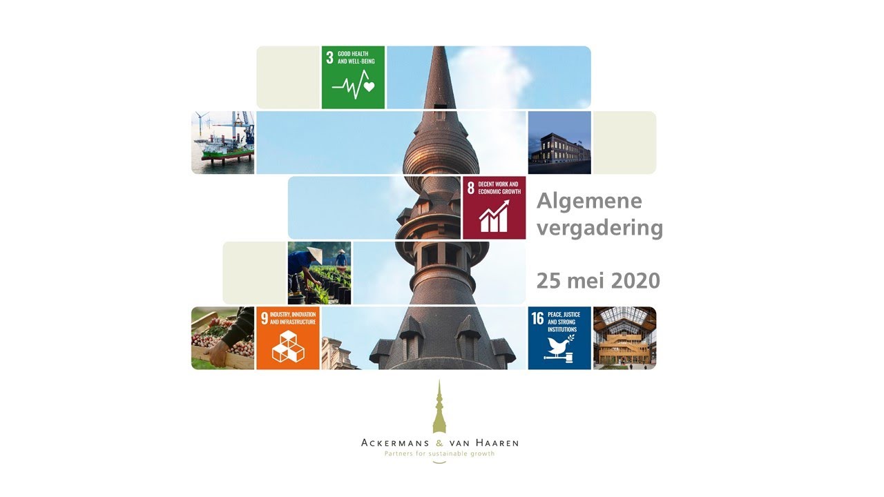 Ackermans & van Haaren: Algemene vergadering 2020