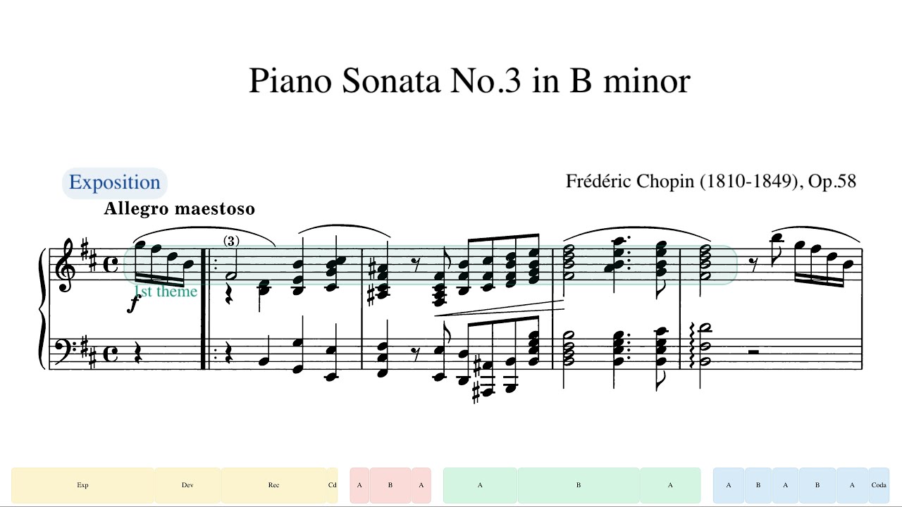Chopin, Piano Sonata No.3 in B minor, Op.58 (Nelson Freire)