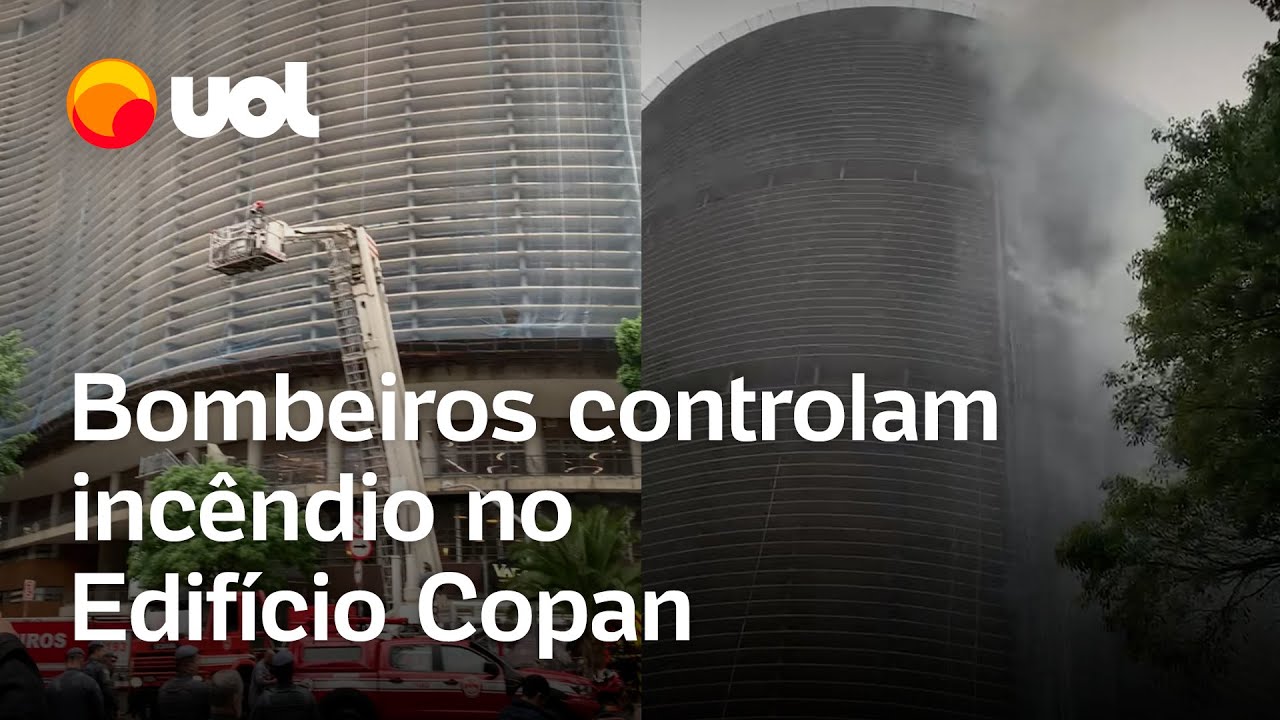 Incêndio Copan: Vídeo mostra bombeiros combatendo as chamas no edifício