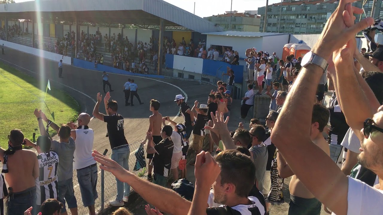 Canelas 2 - 2 Sp. Espinho || Agradecimento da equipa às centenas de adeptos dos Tigres