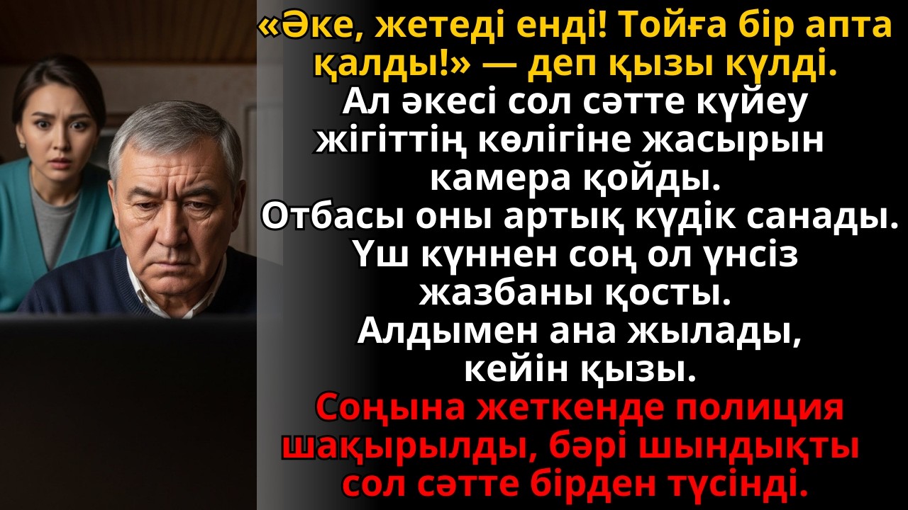 Тойға бір апта қалғанда әке үнсіз камера қойды, үш күннен соң шындық бәрін күйретті | Жаңа әңгіме