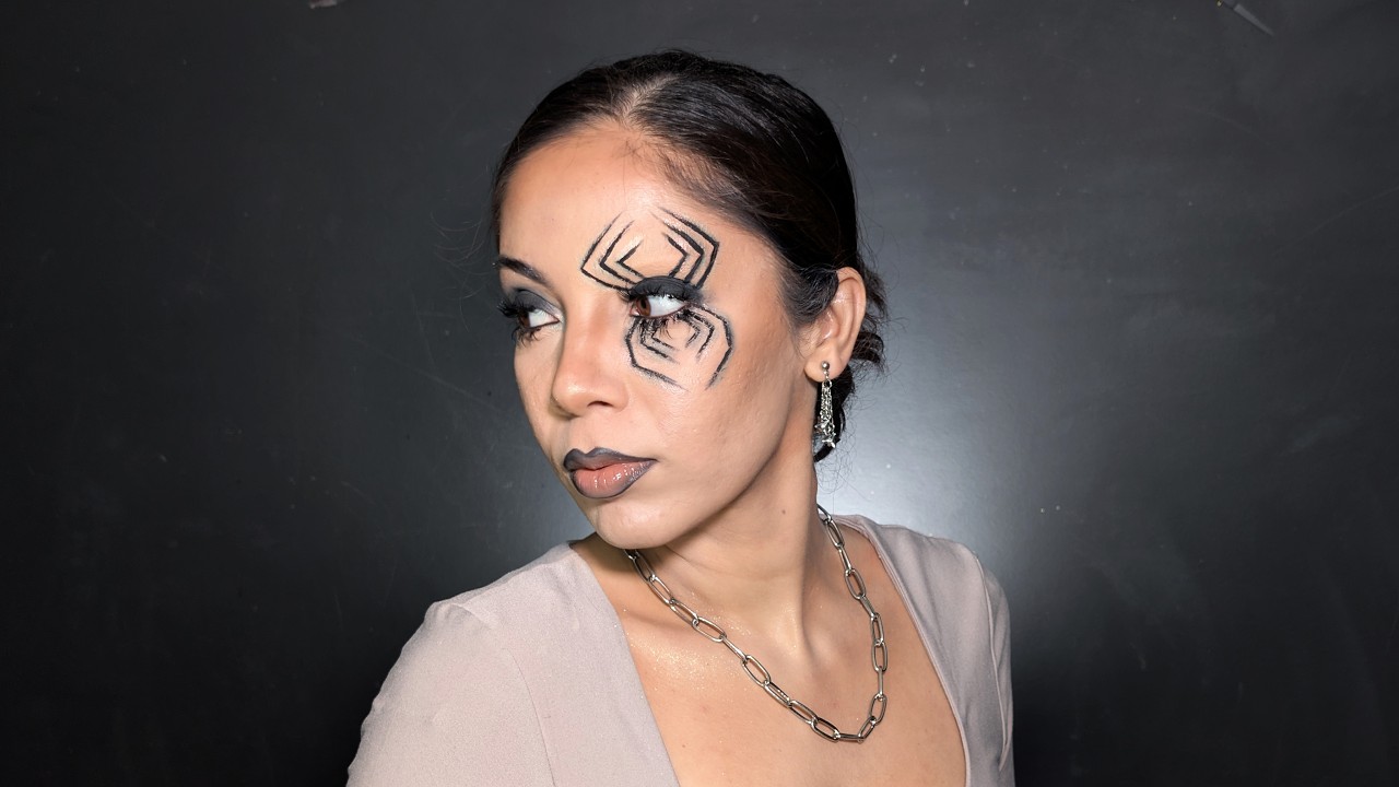 Creepy Chic Spider Eye Makeup 🕷️ Bold Arachnoid Halloween Look
