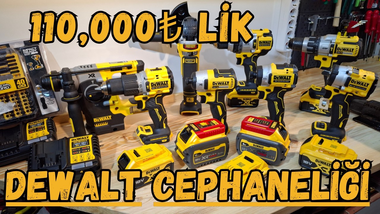 Bu Paraya Değer mi? 110,000 TL'lik DEWALT CEPHANELİĞİ KURDUM (Dev Set İnceleme)