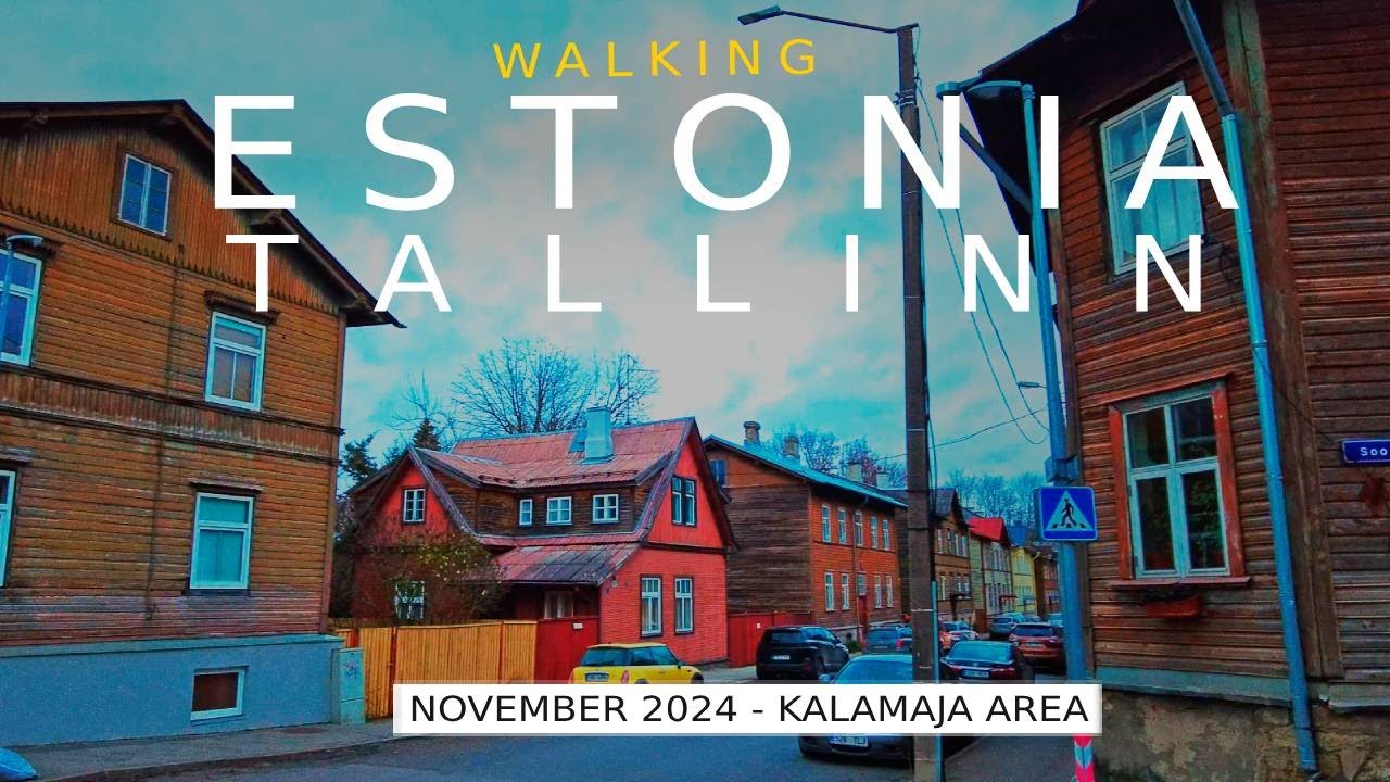 Walking Estonia: Kalamaja area in Tallinn, November 16th 2024 [4K] #slowtv