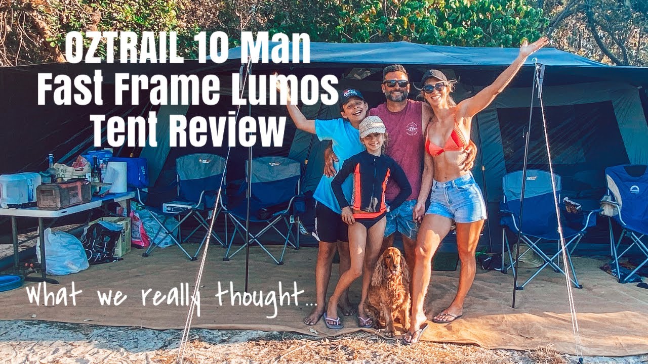 OZTRAIL 10 MAN FAST FRAME LUMOS TENT - OUR REVIEW - Going Here There and Everywhere.