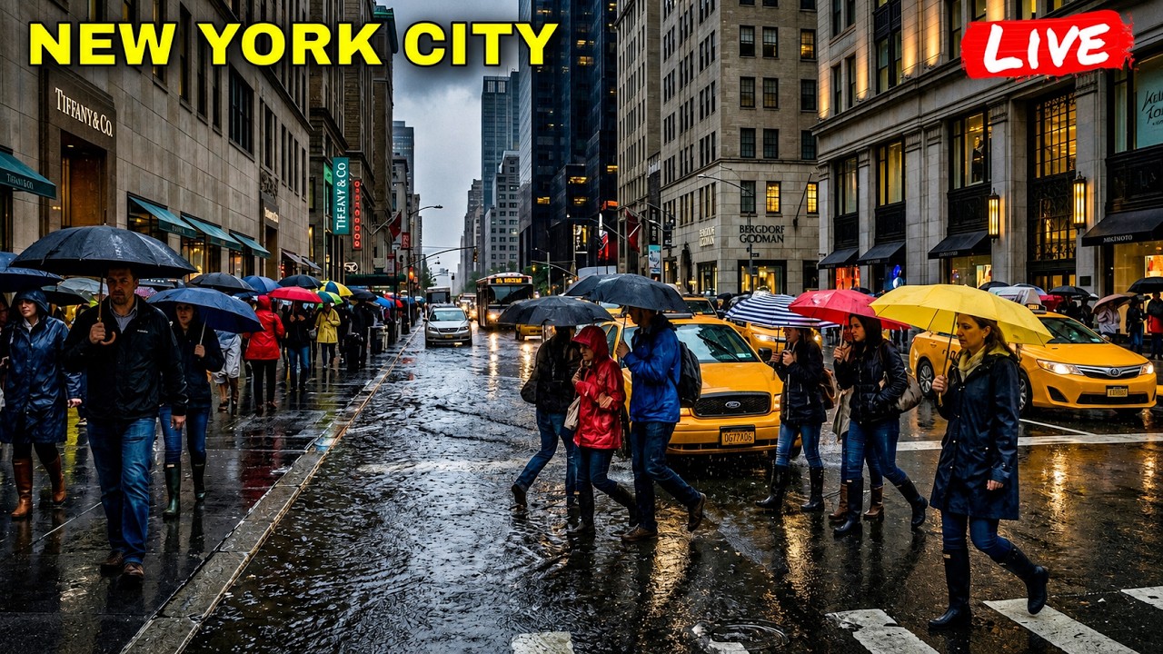 IRL Rainy New York City Tuesday Evening Walk In Manhattan (28th July 2026)