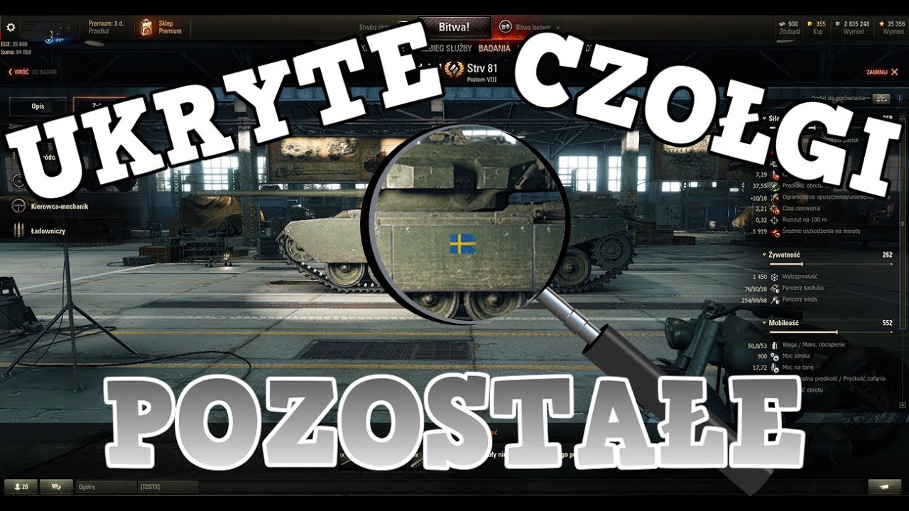 Ukryte czołgi w World of Tanks - Pozostałe nacje [World of Tanks PL]