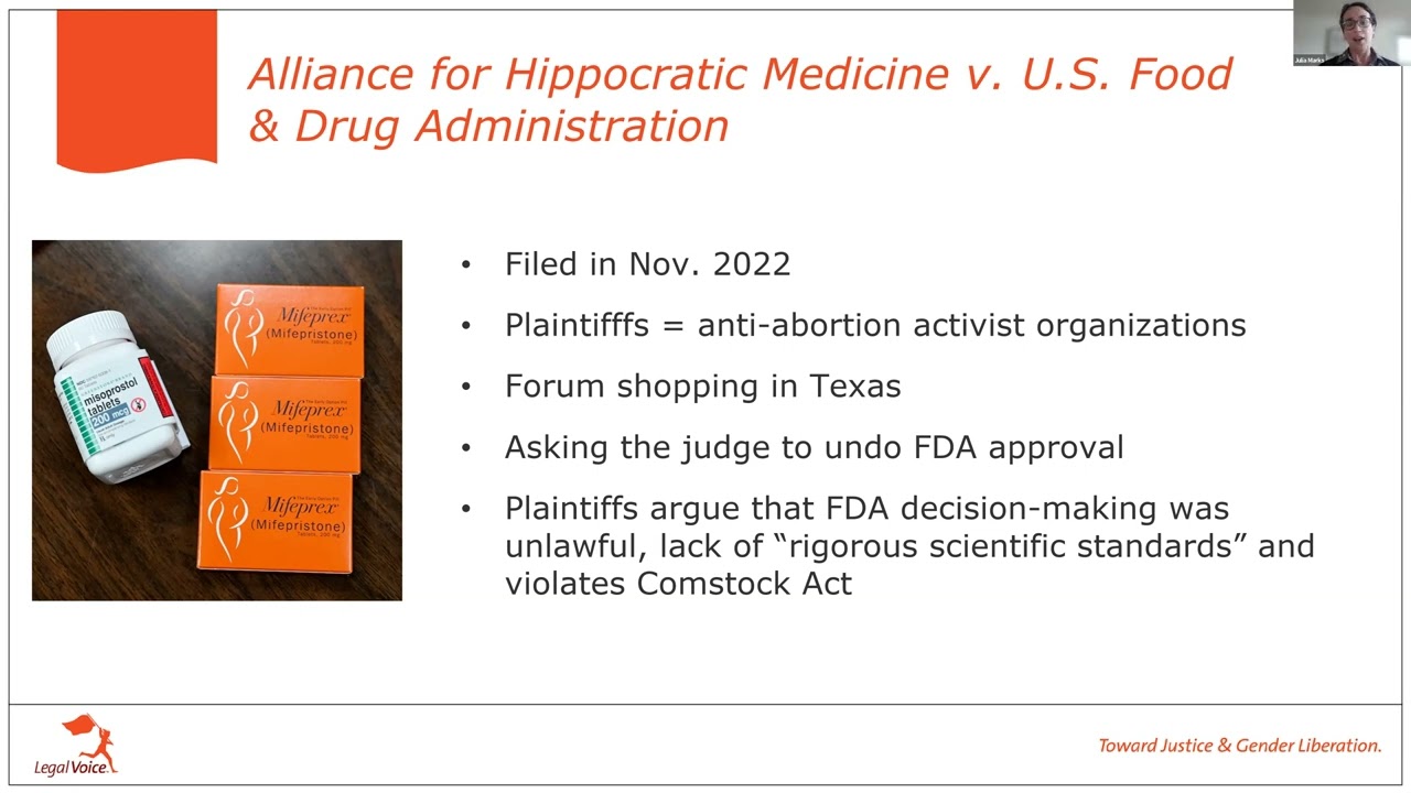 Reproductive Update: Access to Mifepristone