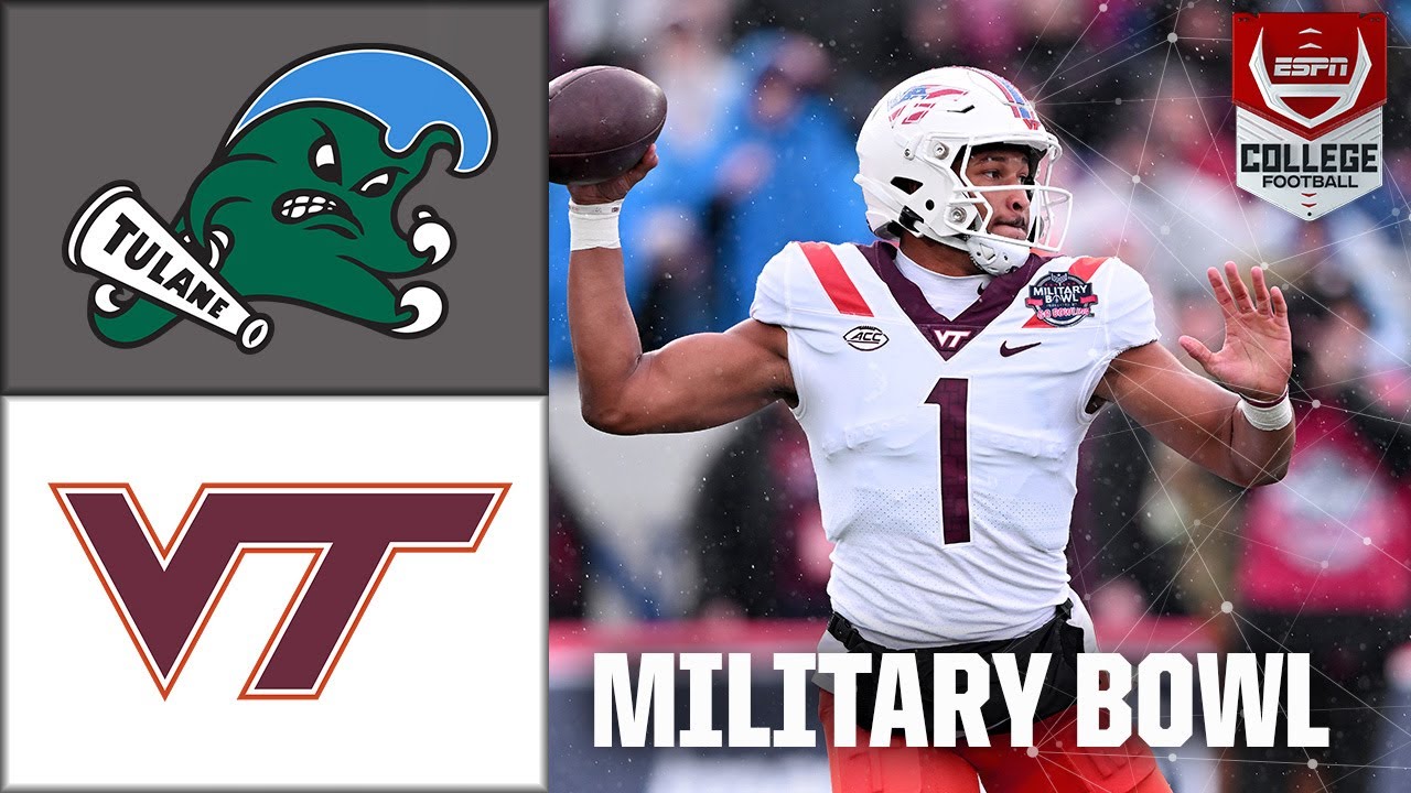 Military Bowl: Virginia Tech Hokies vs. Tulane Green Wave | Full Game Highlights