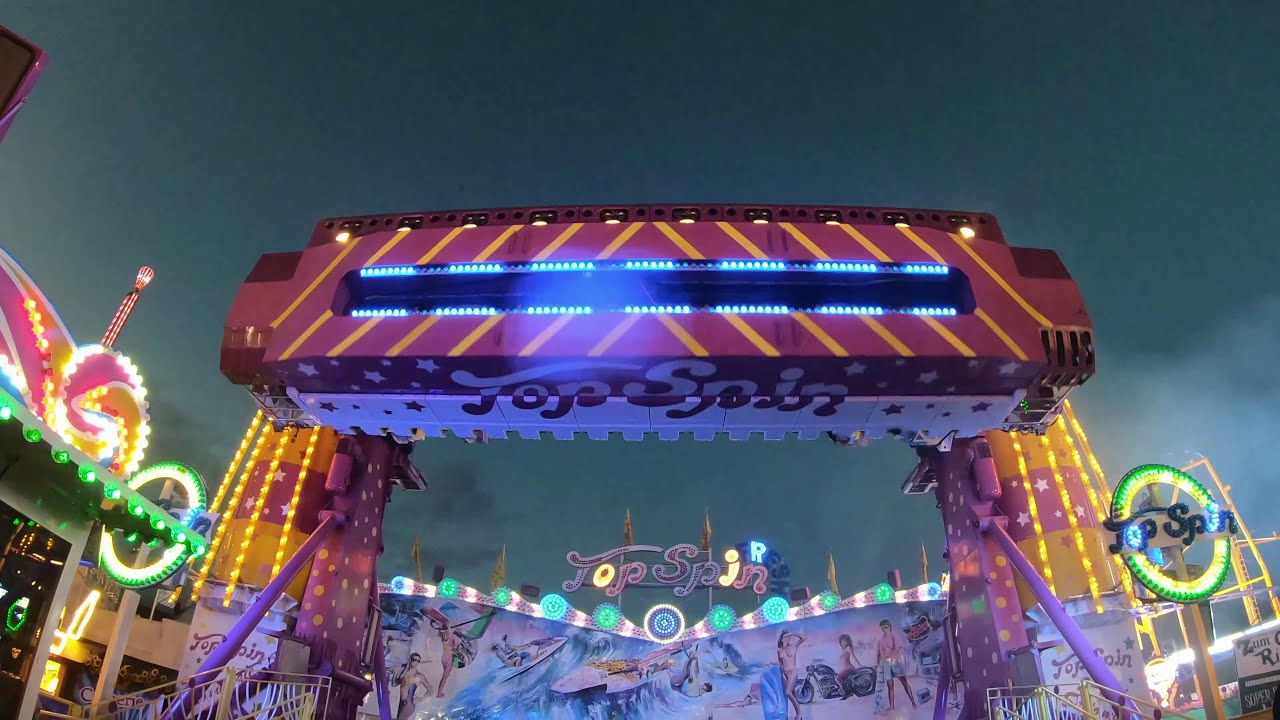 Oktoberfest 2019 Kirmes Fahrgeschäft Beide Top Spin