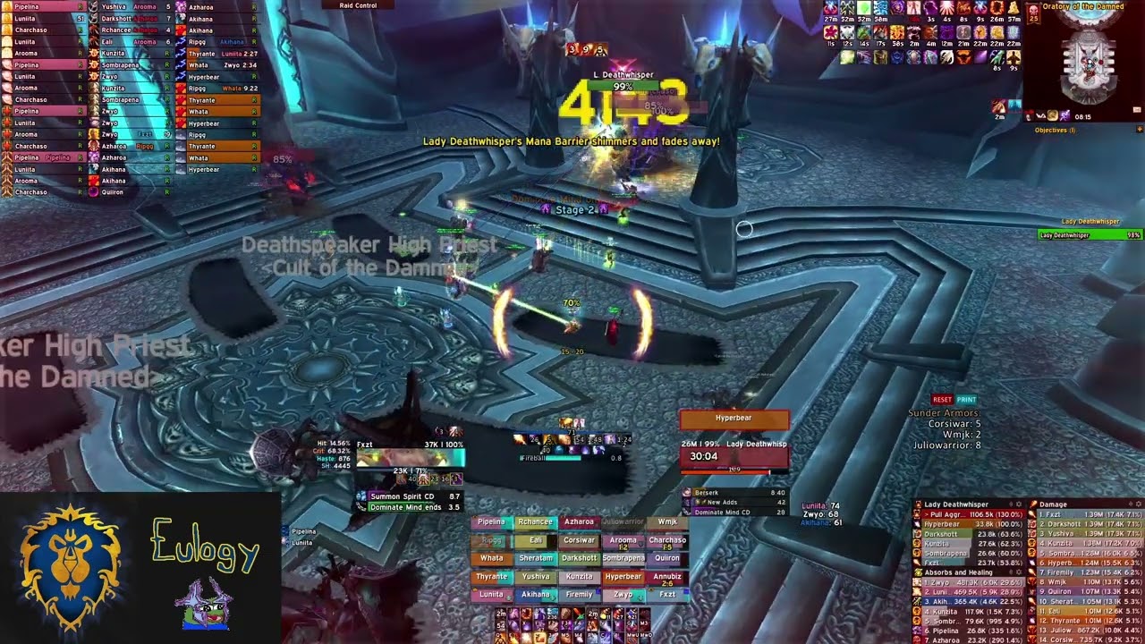 Fire Mage PoV | Lady Deathwhisper 25HC  | Warmane