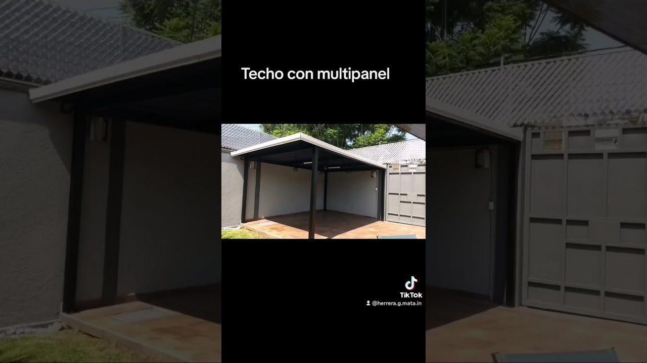 Techo con multipanel