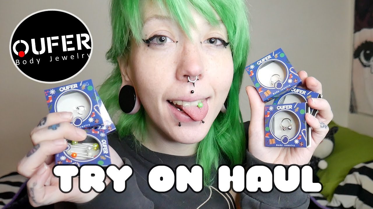 Oufer Body Jewelry Try On Haul | Oufer's Giant Black Friday Sale