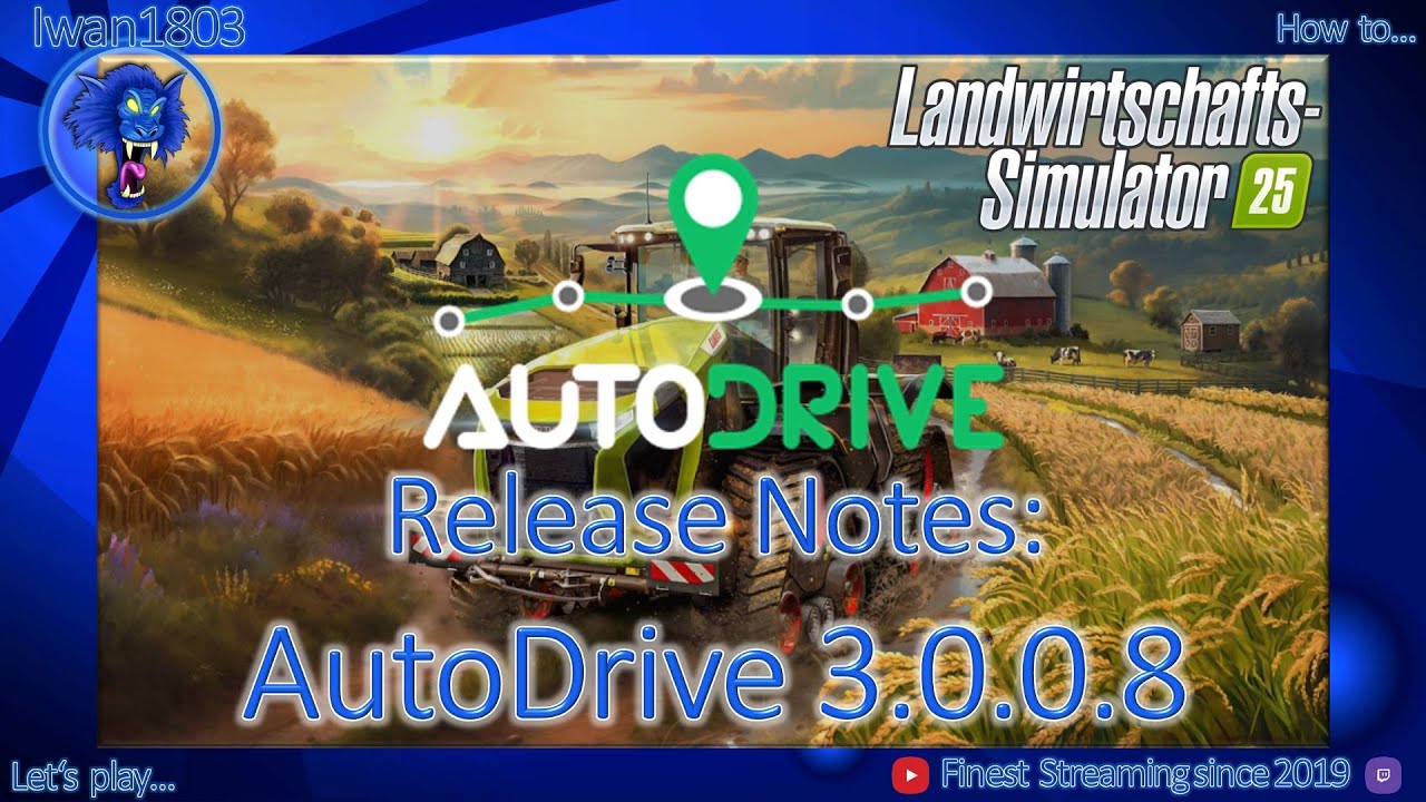 🚜 LS25: AutoDrive 3.0.0.8