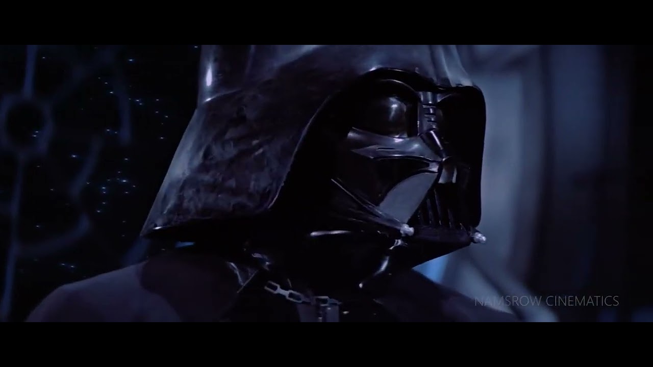 Vader Kills Palpatine  in Return of the Jedi  with flashbacks & Star Wars Theme REUP
