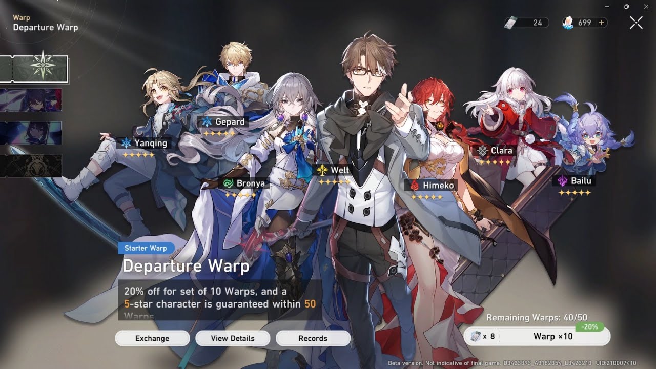 Honkai: Star Rail - Summoning My First Standard SSR ( Final CBT )