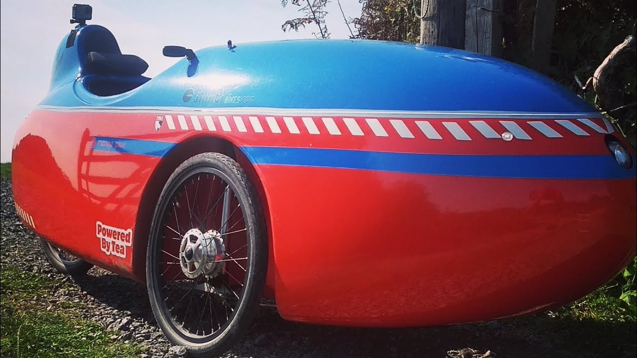 Riding downhill in a velomobile. How fast will it go?