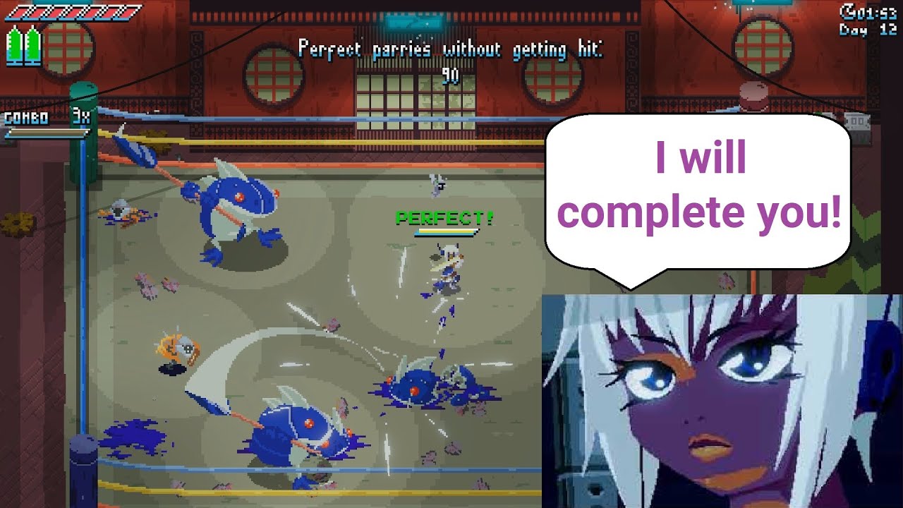 Unsighted 100 parry challenge