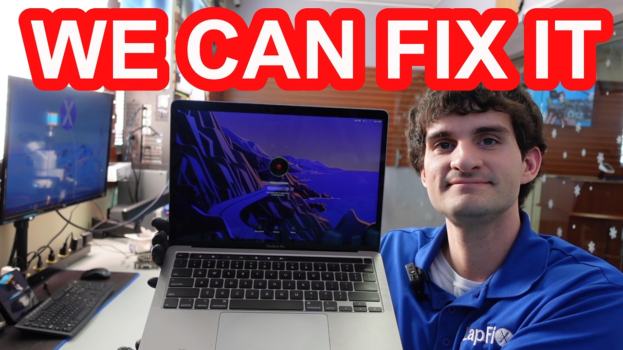 Этот MacBook поврежден жидкостью.