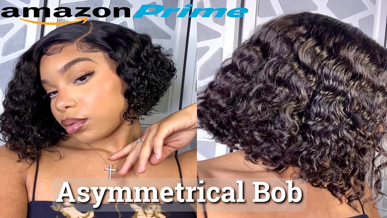 AMAZON BOB?! 😱 4X4 GLUELESS DEEP WAVE CLOSURE WIG INSTALL | DOMISO HAIR