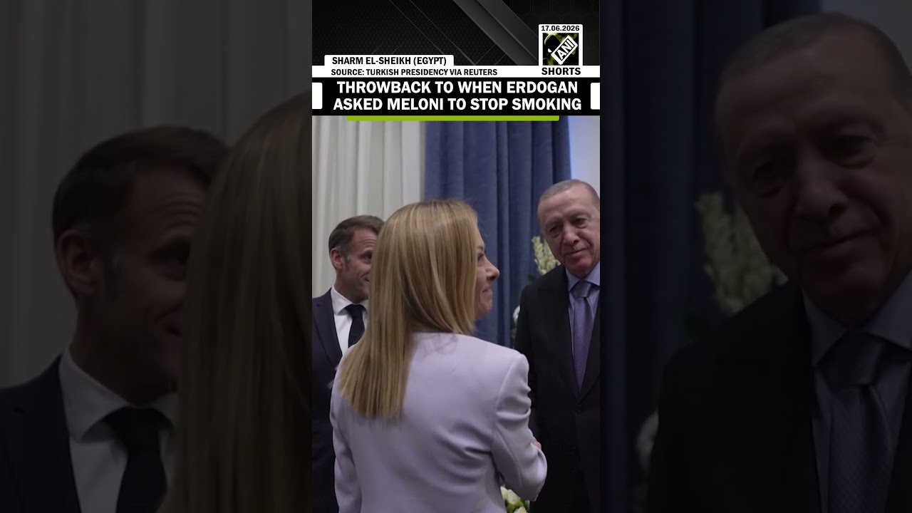 Throwback to when Turkish President Erdogan asked Italian PM Meloni to stop smoking