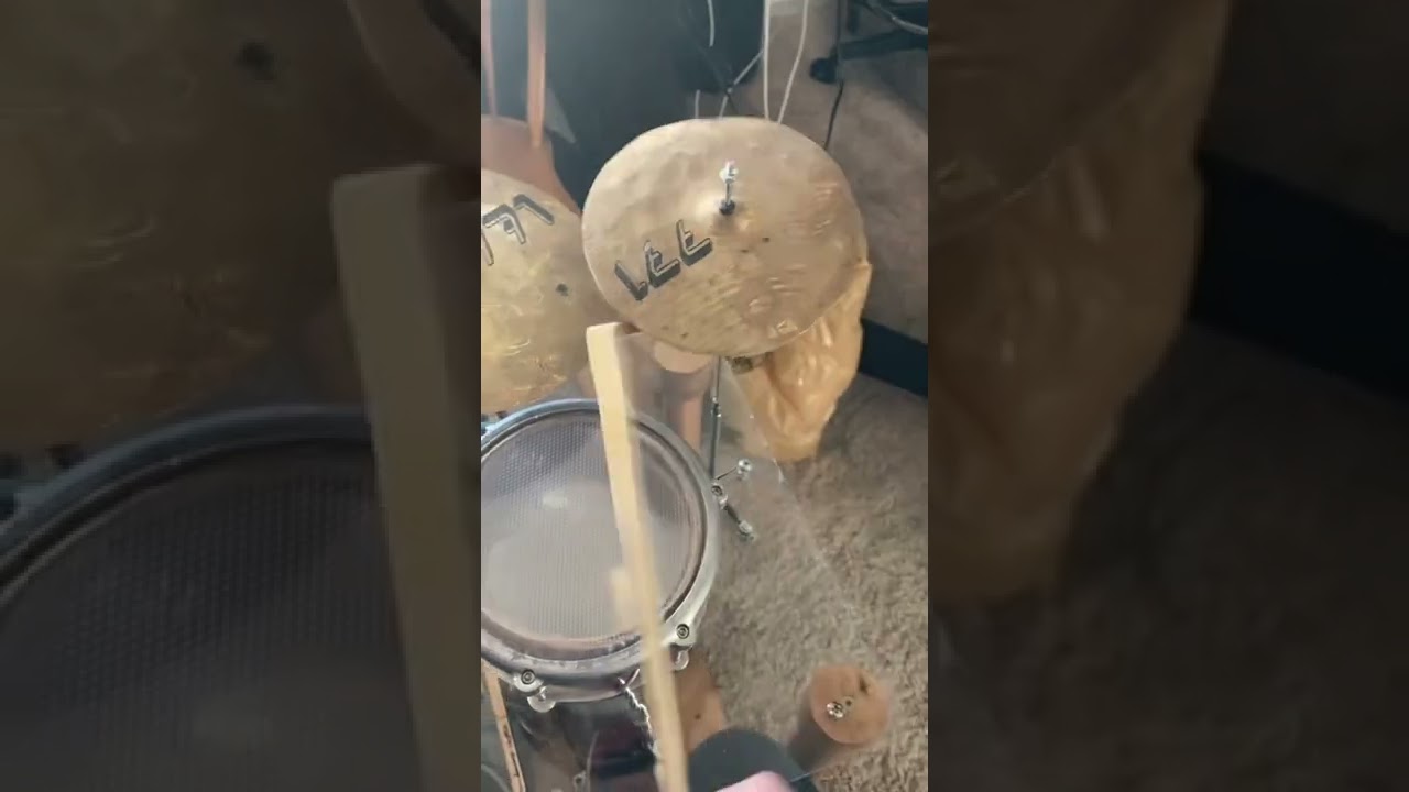 Homemade Miniature Drum Set!