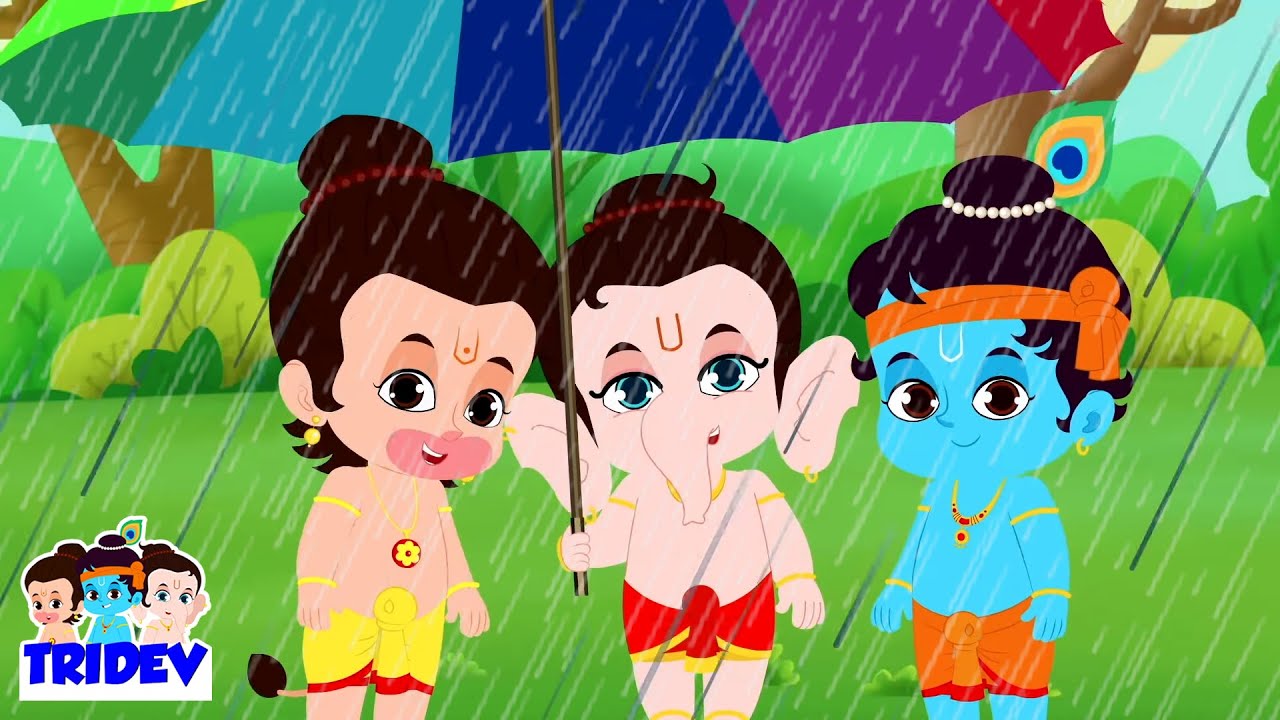 पानी बरसा छम छम , Pani Barsa Cham Cham, Tridev Nursery Rhymes and Baby Poem