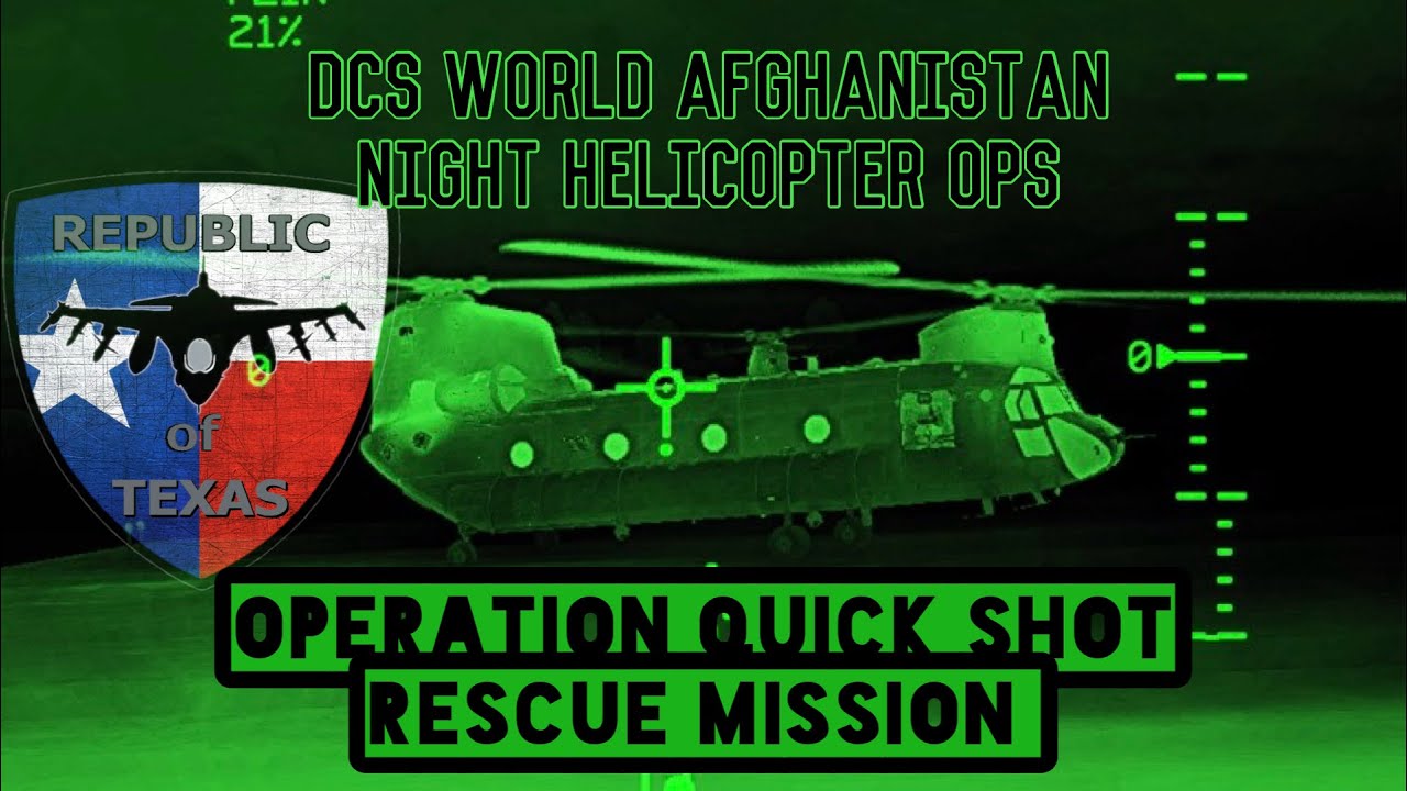 DCS World | AH64 Apache | Helicopter Night Operations | Afghanistan