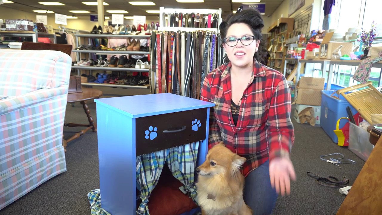 DIY End Table Pet Bed - Community Hospice Hope Chest Thrift Store