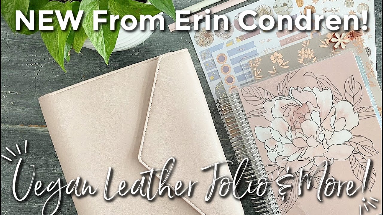 Erin Condren | NEW Vegan Leather Planner Folio & More! | GatorMOM