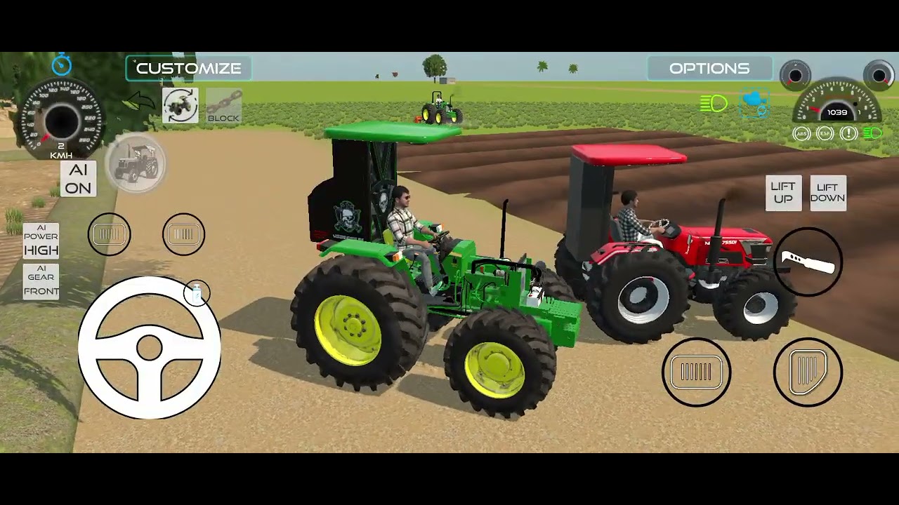 Driving 4x4 tractors and stunts with heavy load in game 💥💥💥#viralvideo #loading #support 
