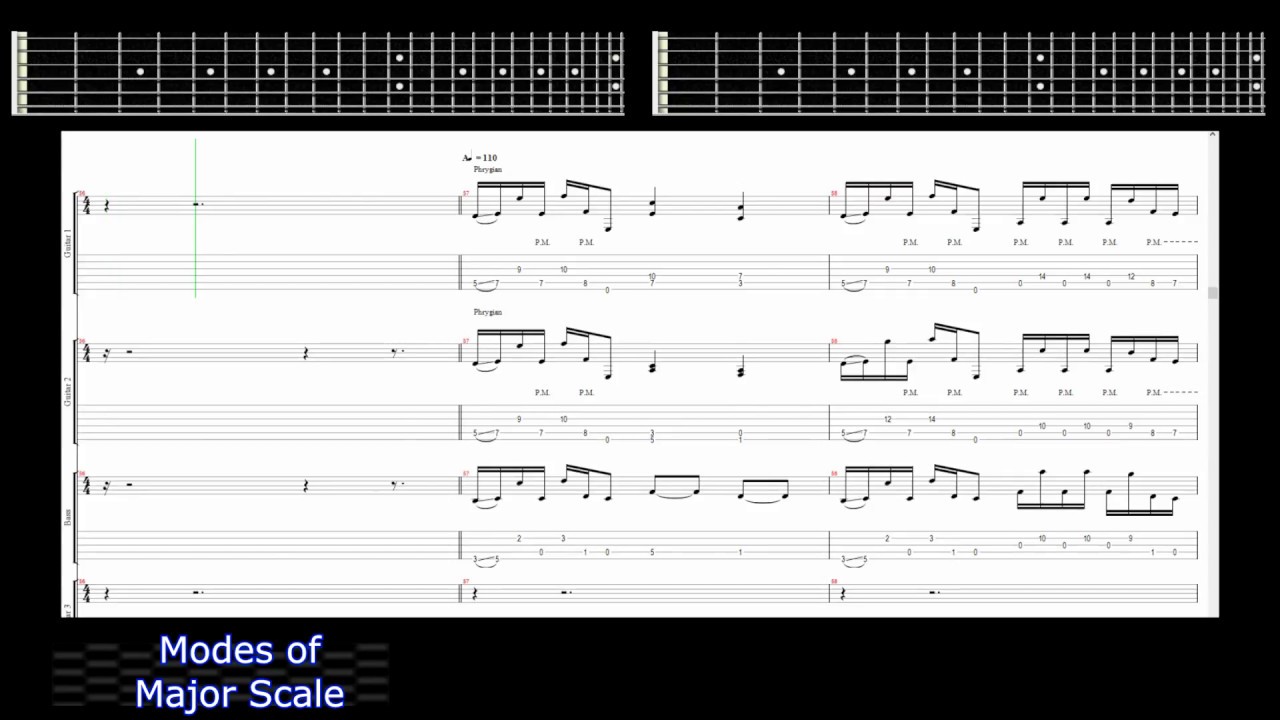 7 Modes of the Major Scale [METAL COMPOSITION]