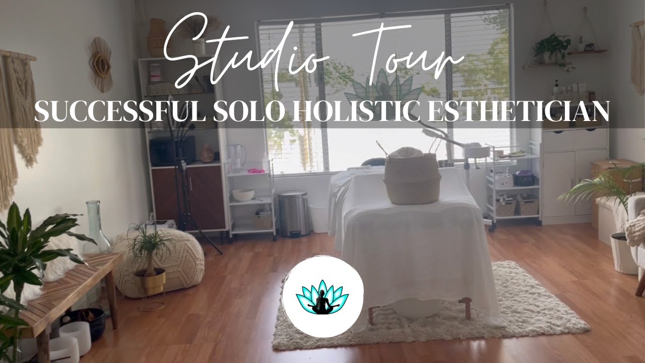 SUCCESSFUL Solo Holistic Esthetician Room Tour | Esthetics + Energy Healing Studio