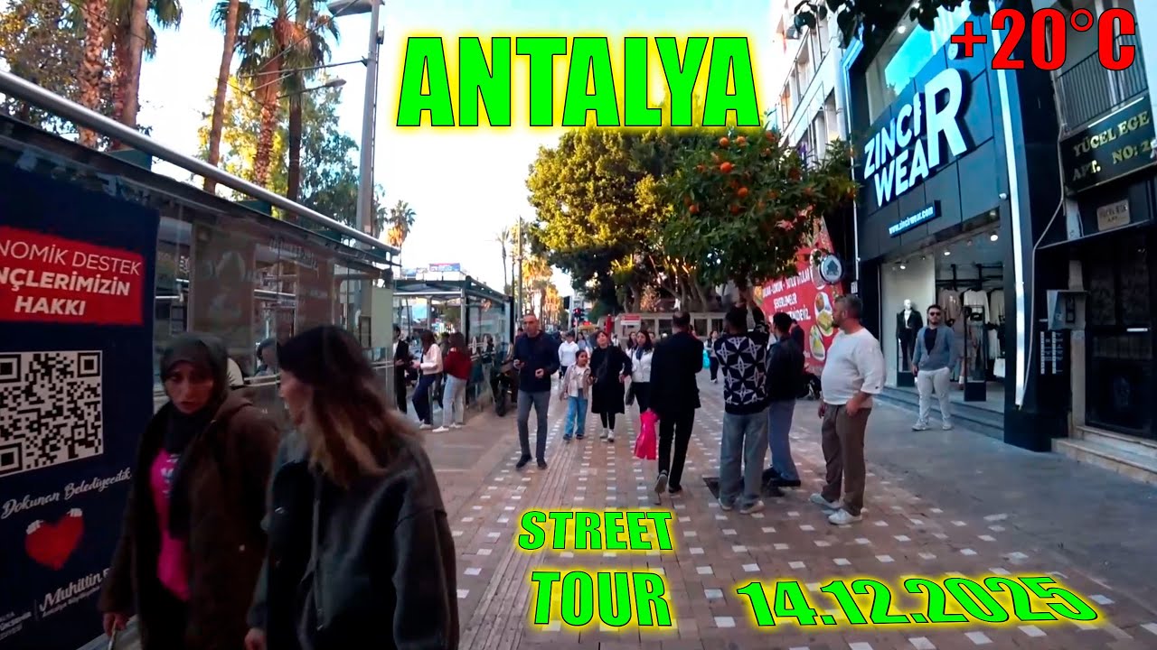 Уличный тур по Анталии | Турция 14 Декабря 2025  - Walking Tour