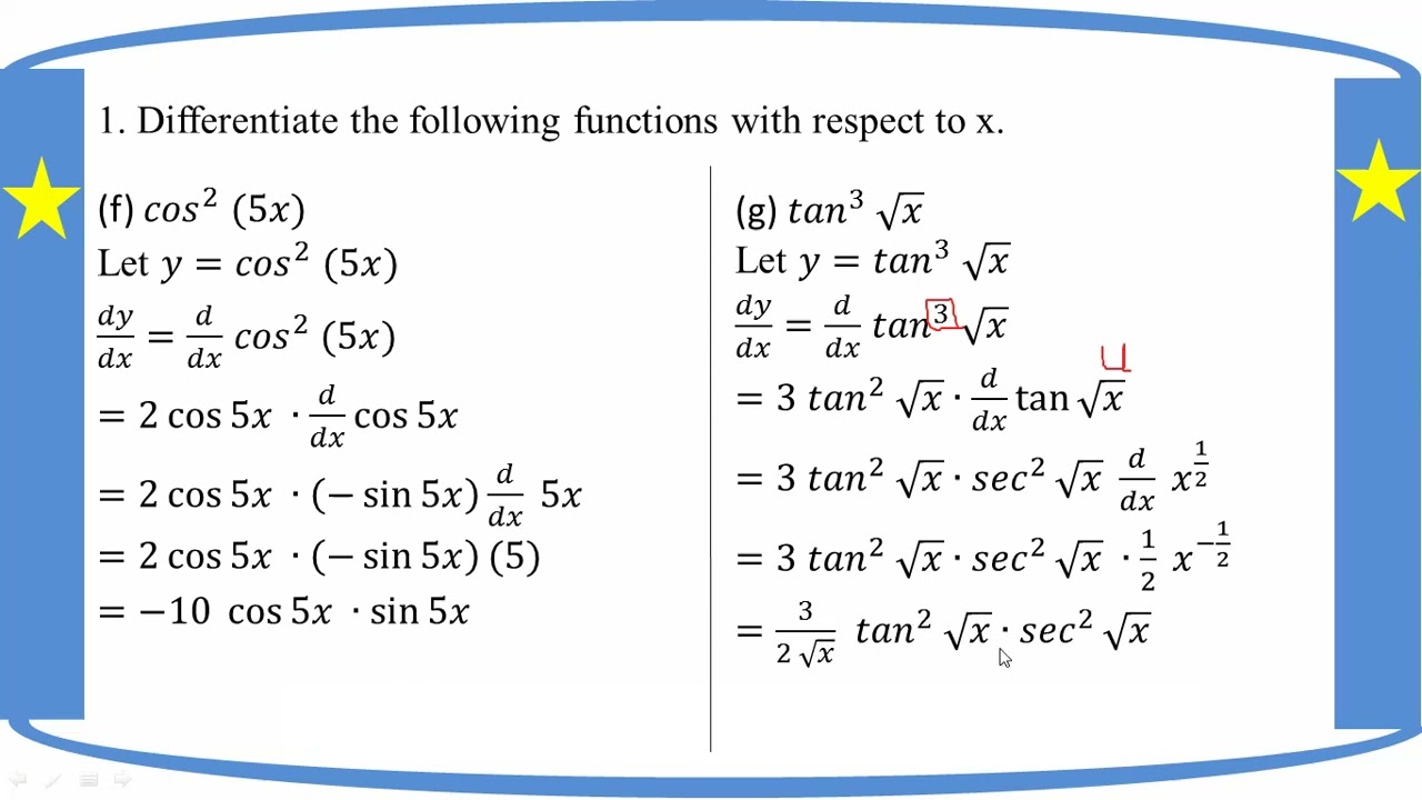 # Grade 12 Math (ch 7) Ex (7.5) - No. 1 (e to j)