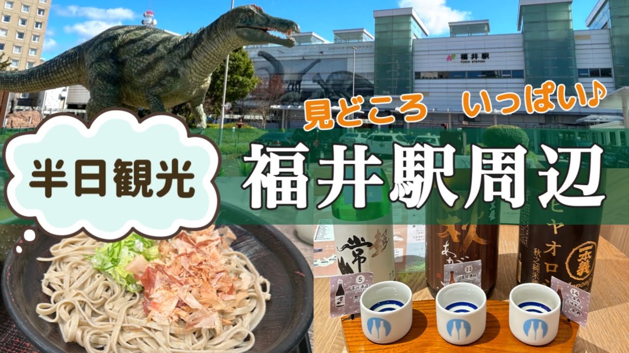 【行って良かった❣️】福井駅周辺を観光👒| 郷土歴史博物館| 養浩館庭園🌱| 毛谷黒龍神社|越前そば|日本酒🍶【大人女子ひとり旅】