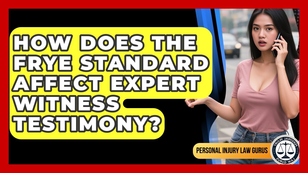How Does The Frye Standard Affect Expert Witness Testimony? - Personal Injury Law Gurus