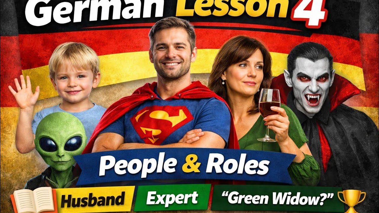 German Lesson 4 🇩🇪 | People & Roles | Speak German