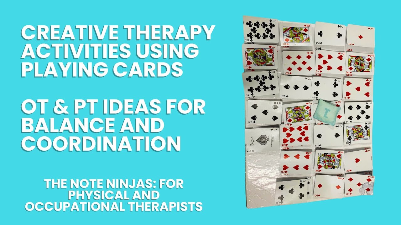 Creative Therapy Activities Using Playing Cards | OT & PT Ideas for Balance and Coordination