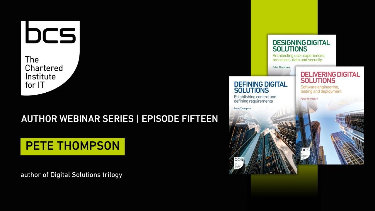 Author Webinar Series | Pete Thompson | Digital Solutions trilogy