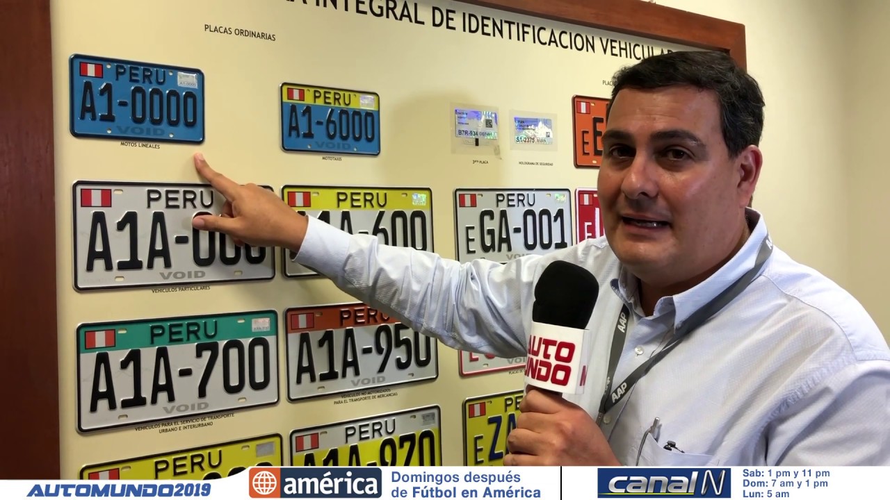 AAP: 14 variedad de placas en Perú