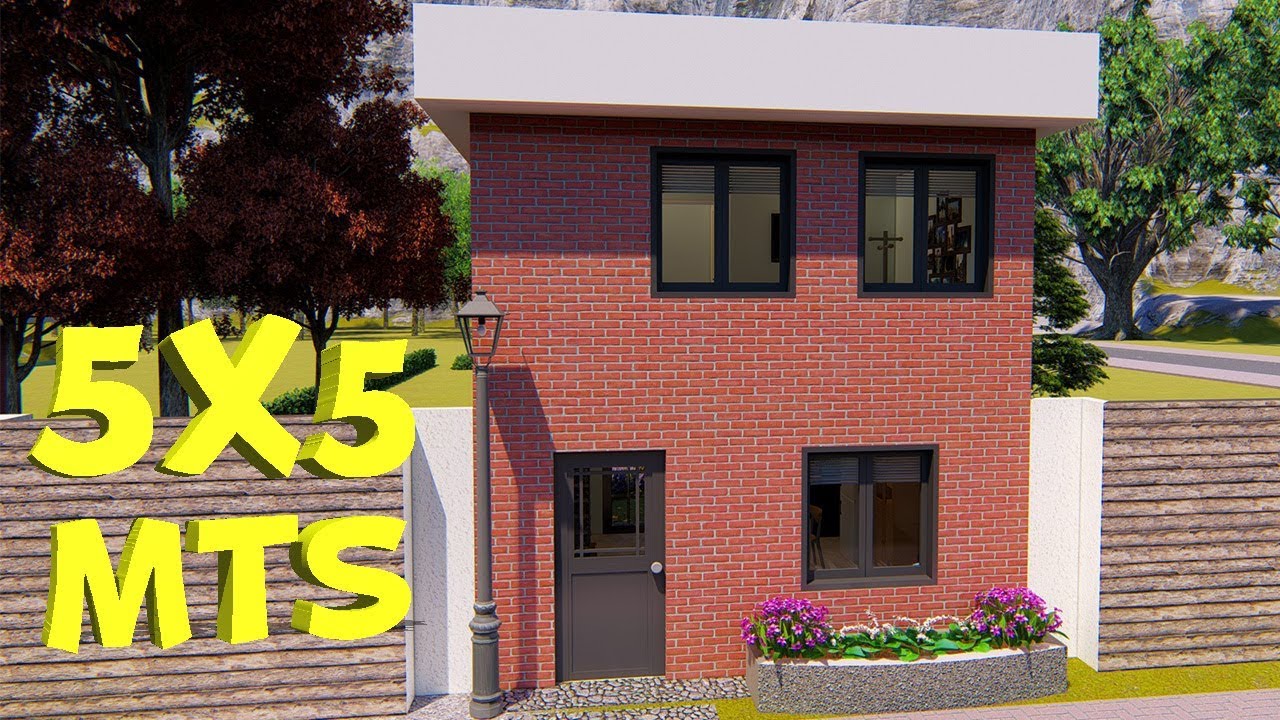 Plano de casa DUPLEX 5x5 metros