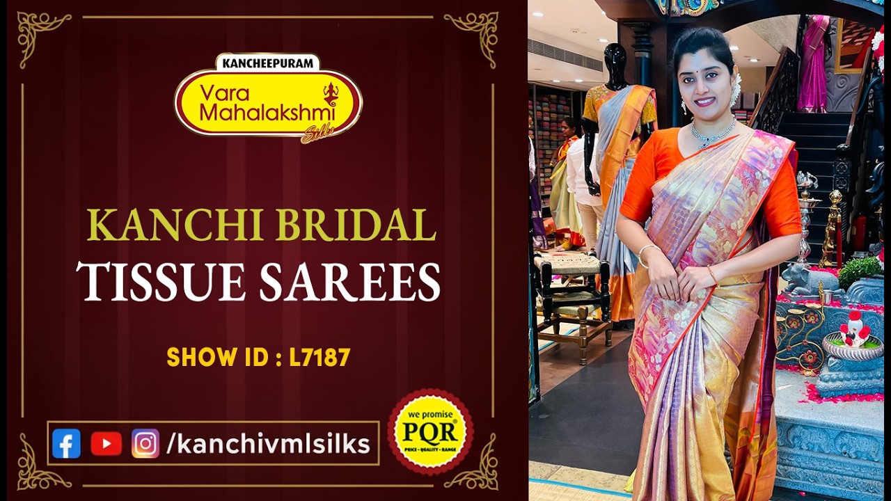 Kanchi Bridal Tissue Sarees | WhatsApp Number 89 0001 0002 | Kancheepuram Varamahalakshmi Silks LIVE