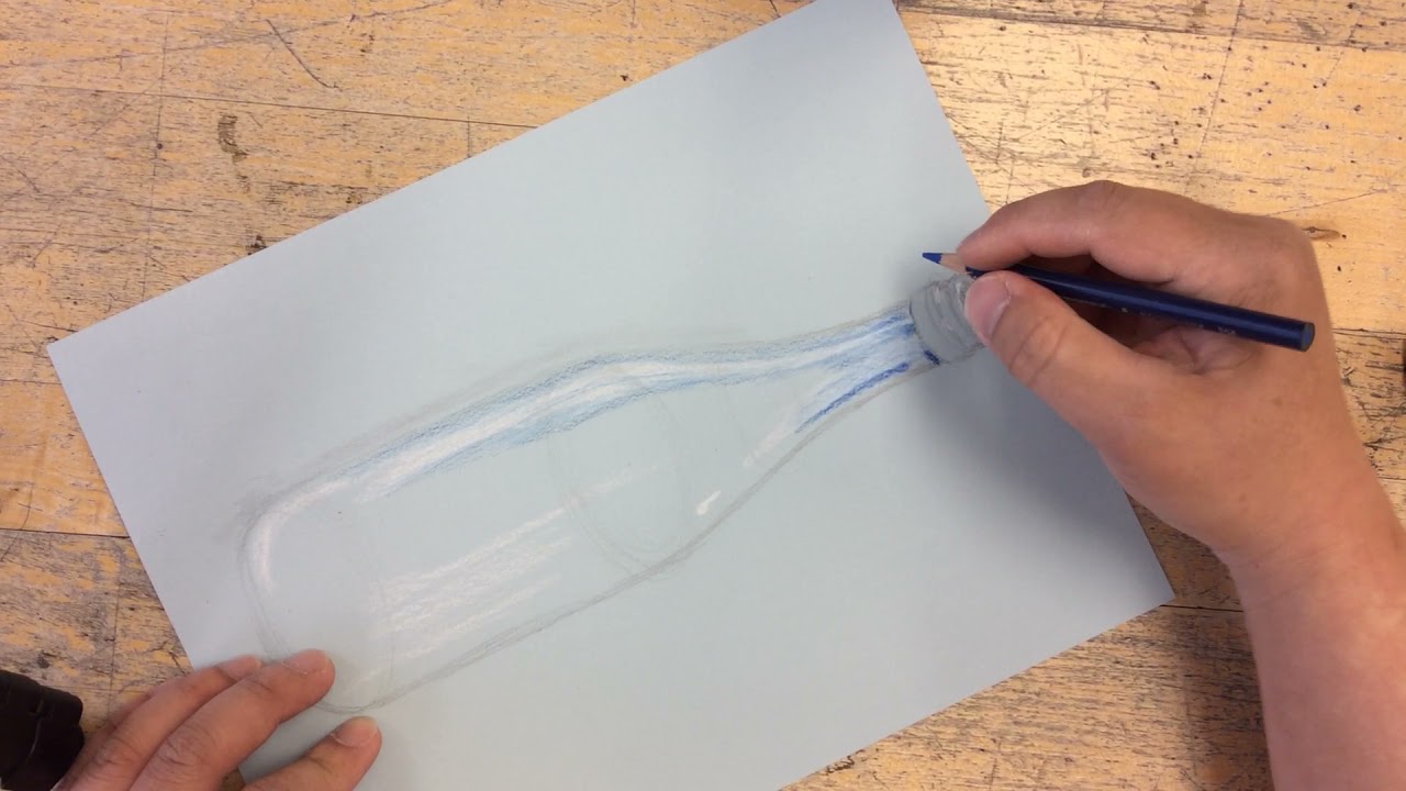 How to Color a Bottle with Prismacolor