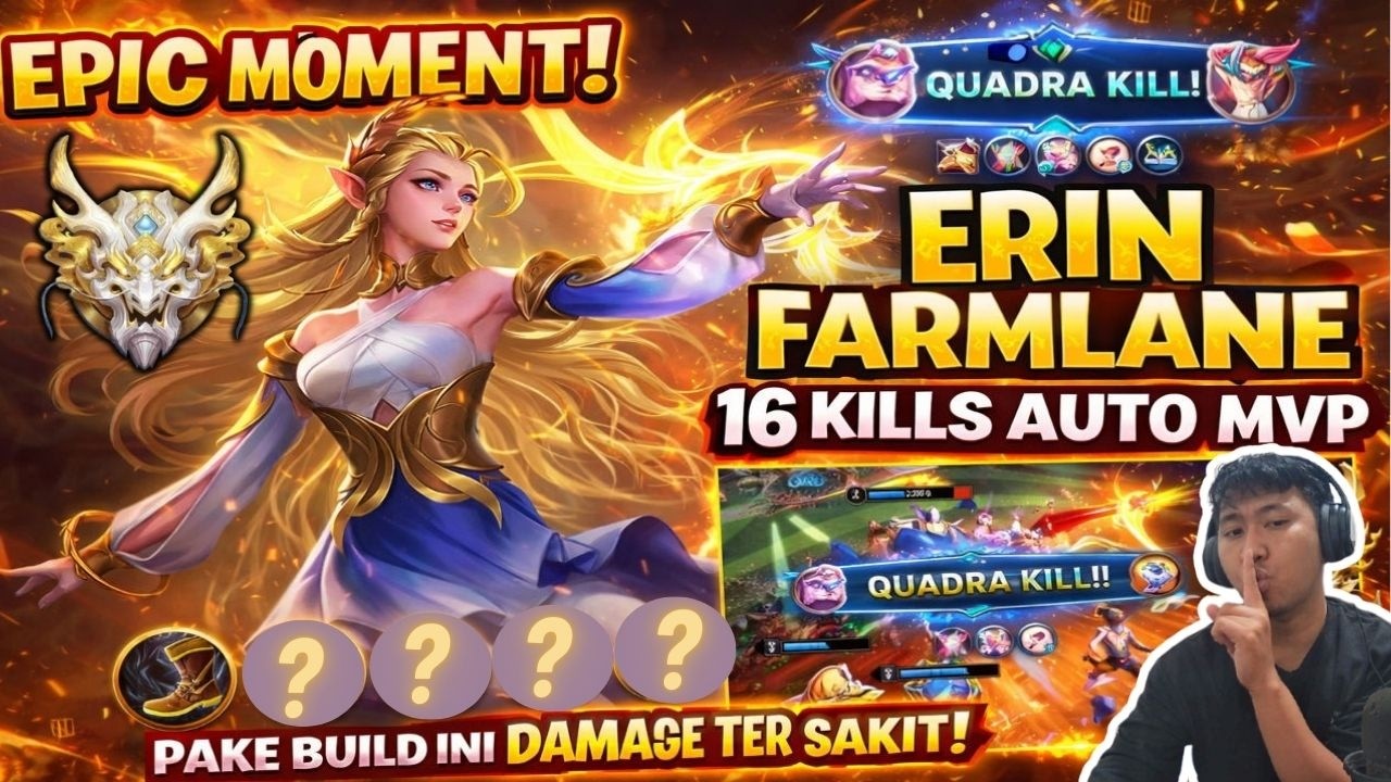 NEW ERIN BUILD IS BROKEN! 😱 16 KILLS + QUADRA KILL AUTO MVP | Honor of Kings Gameplay !