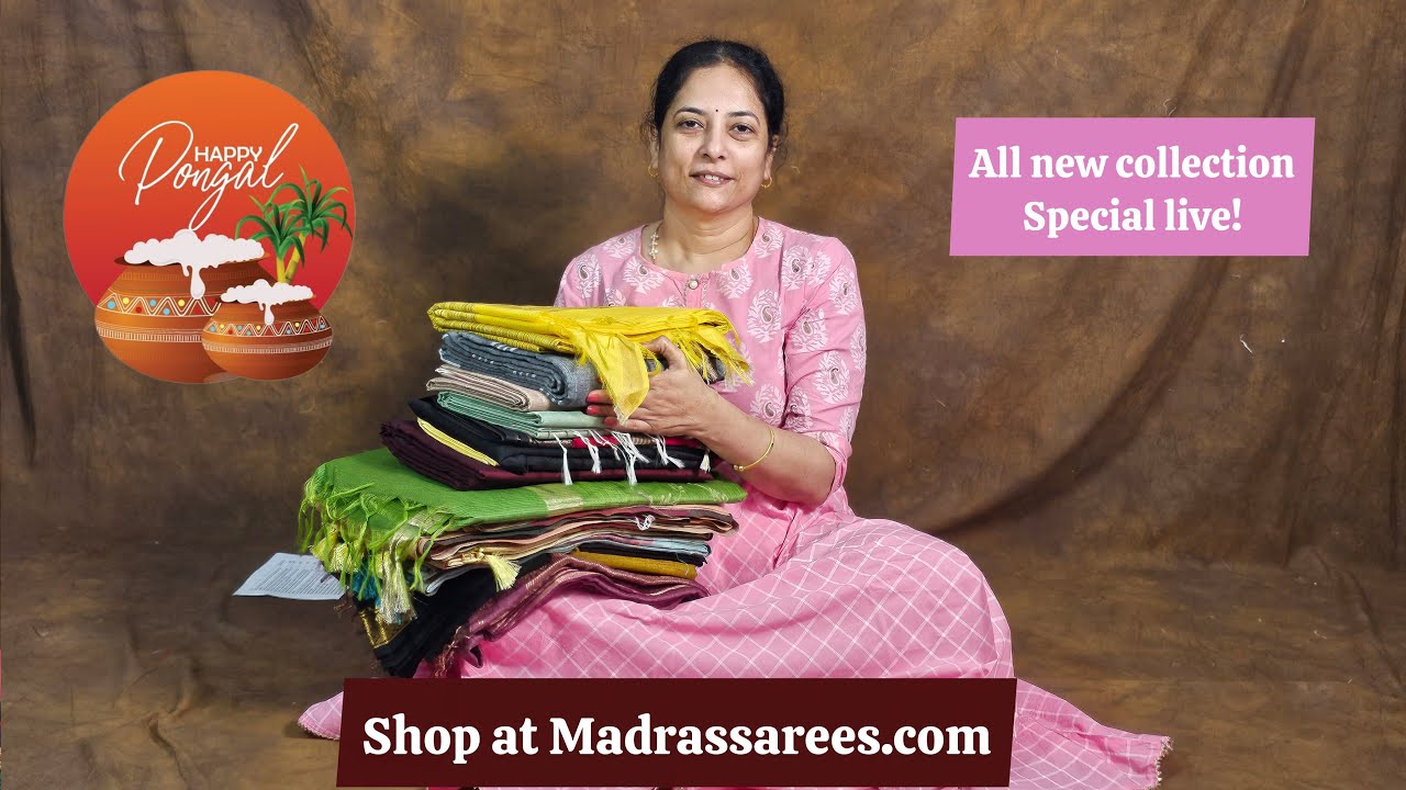 Jan 8 | Pongal special collection | shop at Madrassarees.com | WhatsApp 7200268446